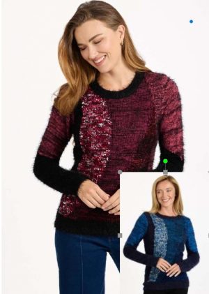 Mudflower Fluffy Yarn Jumper (651)