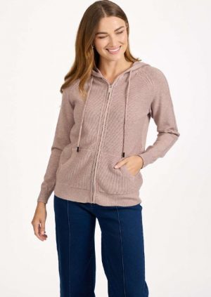 Mudflower Hooded Zip Cardigan (653)