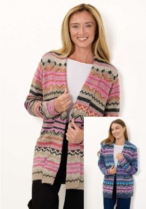 Mudflower Aztec Print Cardigan (680)