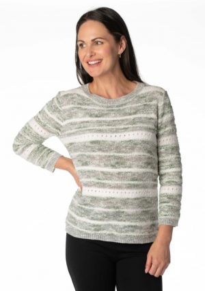 Claudia C Pastel Stripe Jumper (12965)
