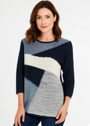 Claudia C Block Pattern Jumper (12967)