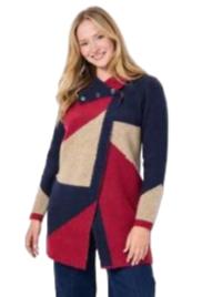 Mudflower Colour Block Cardigan (540)