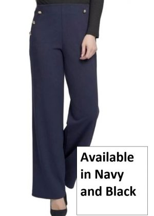 Pinns Wide Leg Jersey Trousers (457T)