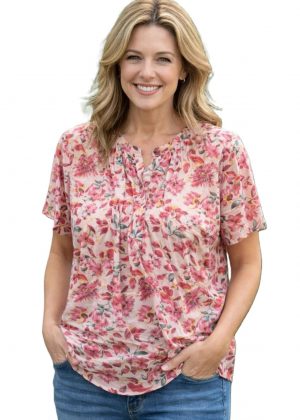 Claudia C - Abstract Print Top (13269)