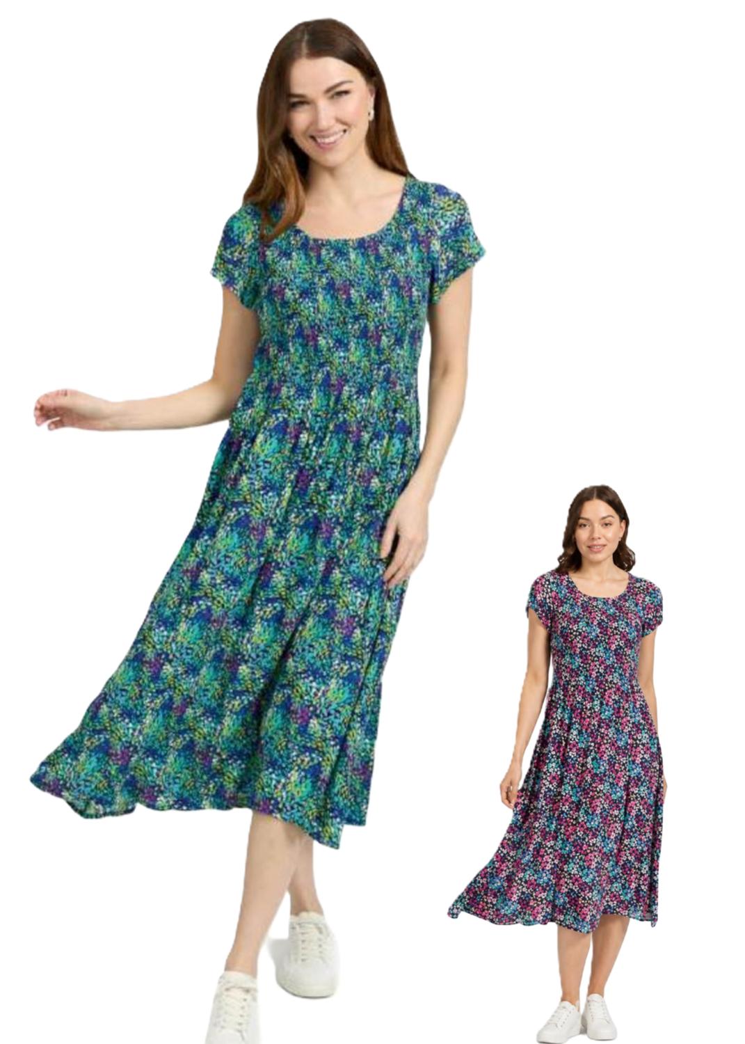 Mudflower Ditsy Print Midi Dress (244)