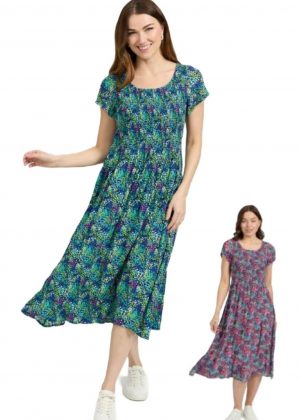 Mudflower Ditsy Print Midi Dress (244)