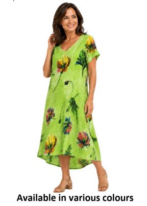 Nina Murati - Floral Print Long Dress (IL7022)
