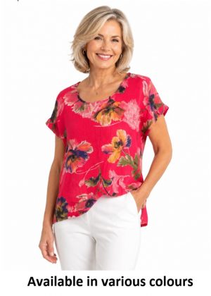 Nina Murati - Floral Print Top (IL7023)