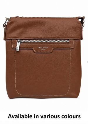 David Jones Zip Top Crossbody Bag (6101-1)