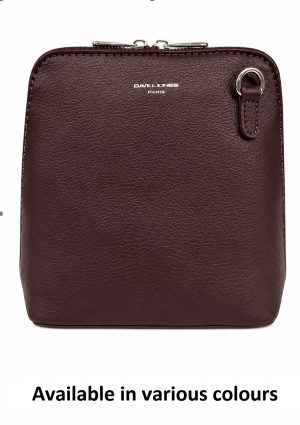 David Jones Zip Top Crossbody Bag (6101-5B)