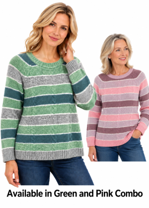 Mudflower Cable Stripe Jumper (334)