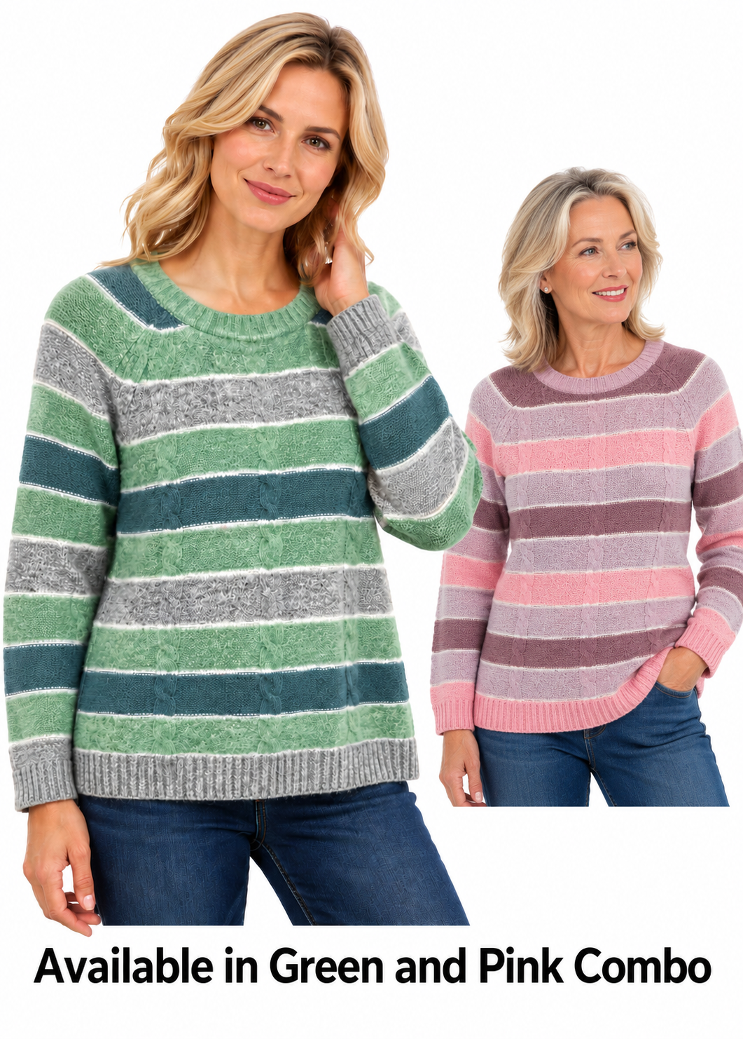 Mudflower Cable Stripe Jumper (334)