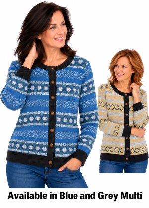 Hepburn Patterned Cardigan (GK10889)