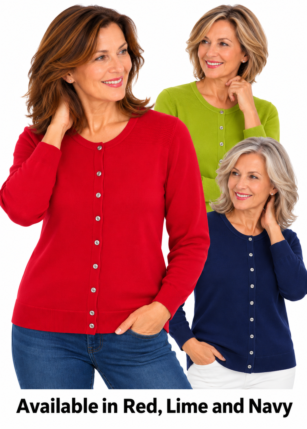 Hepburn Plain Button Cardigan (GK12248)